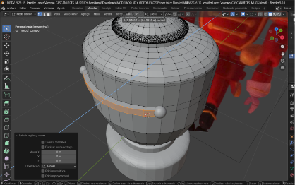 Extruir vértices seleccionados