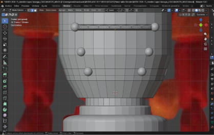 Aplicación de cortes de bucle alineados a los botones