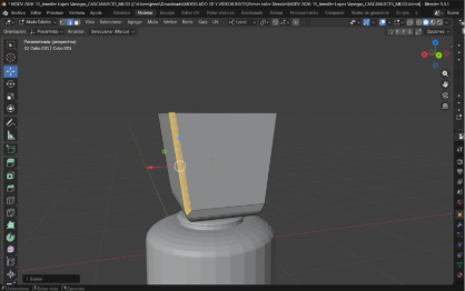 Biselado de los laterales de la cabeza