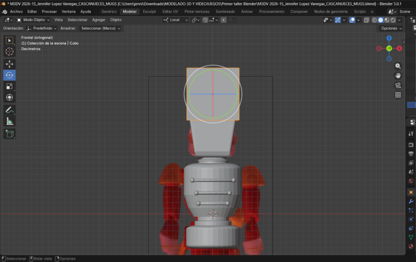 Inserción de la primitiva: Cubo (Sombrero)