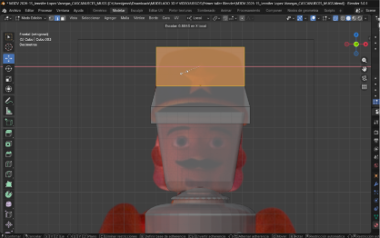 Aplicación de cortes de bucle sombre el sombrero