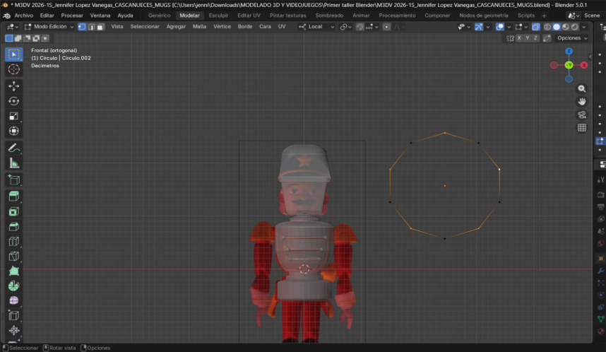 Selección de vértices a transformar