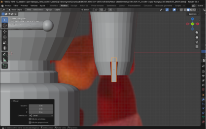 Inserción de primitiva: Cubo (Unión de antebrazo y brazo)