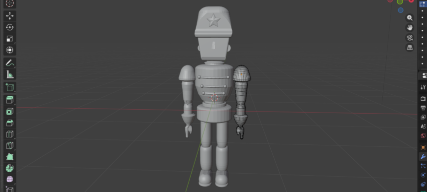 Resultado final: Pierna simetrizada