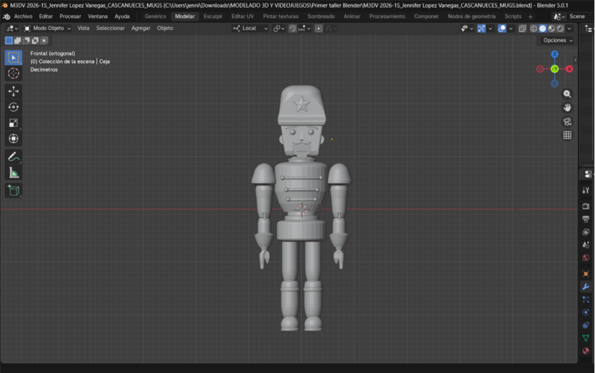 Modelo final facetado del cascanueces