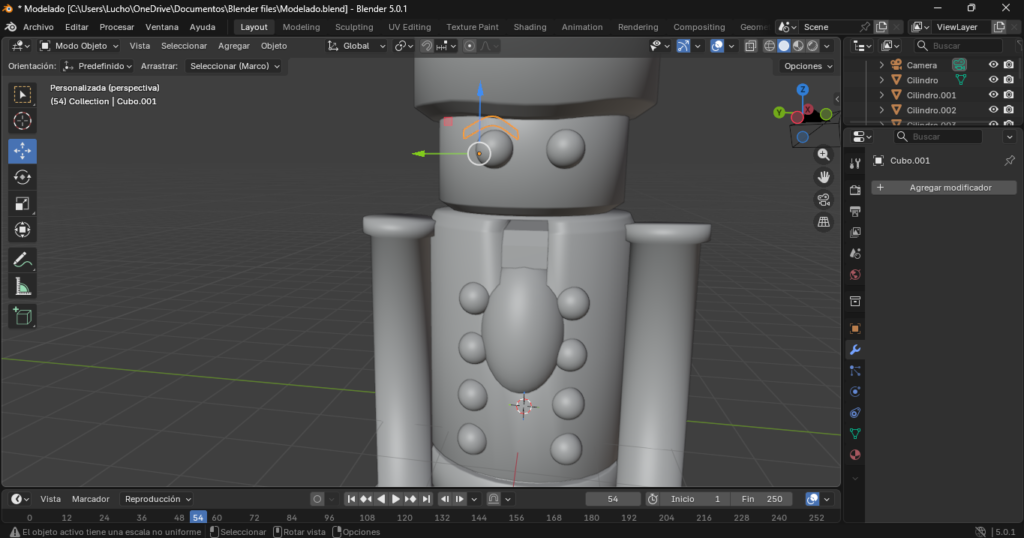 Posicionamiento de cejas