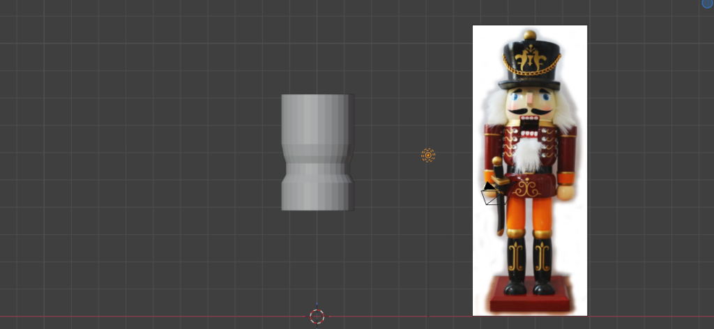 cómo modelar un Soldado Cascanueces en Blender
