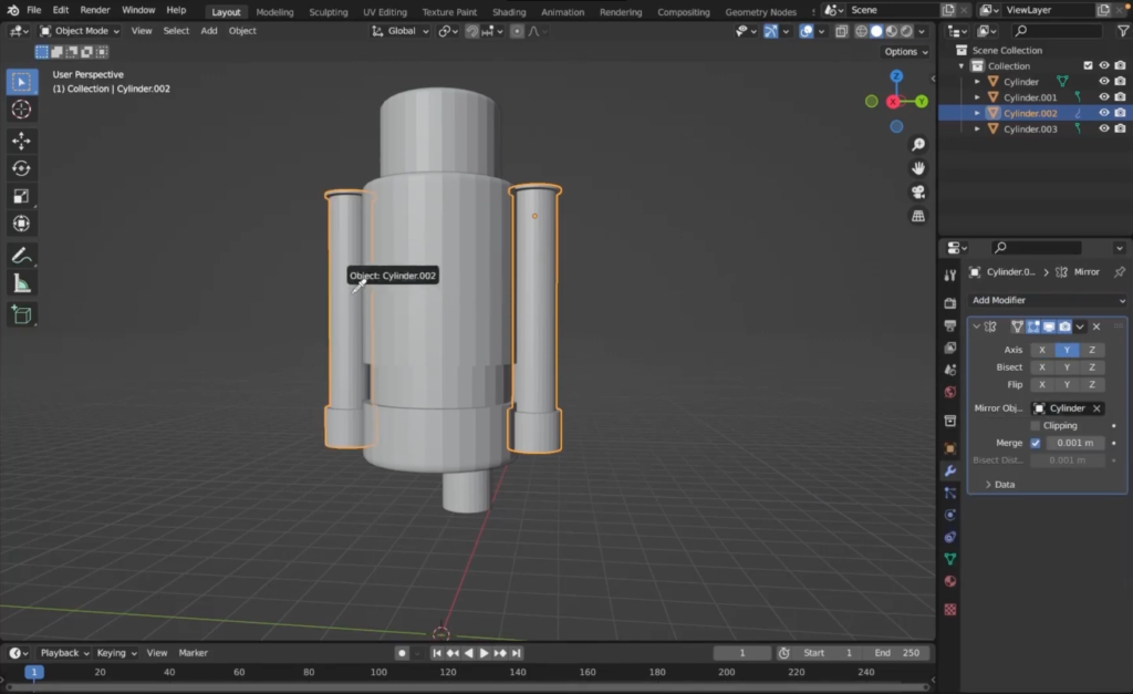 Figuras 4. Integración de hombreras semiesféricas y manos para completar la estructura de los brazos.
