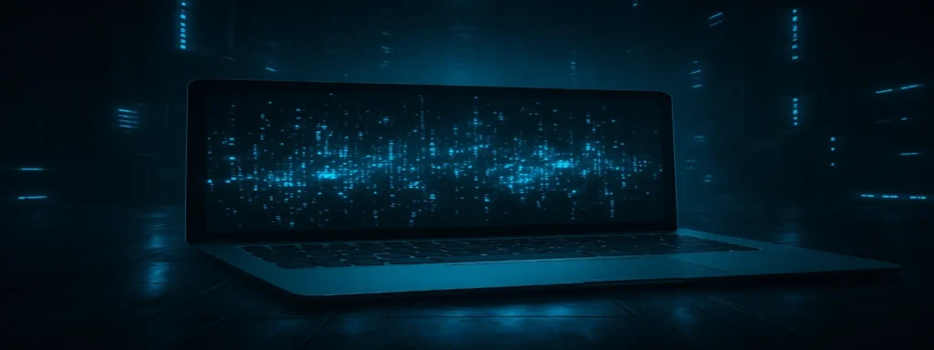 computador con muchos datos