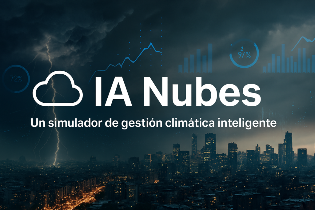 Infografía riesgos climáticos IA Nubes