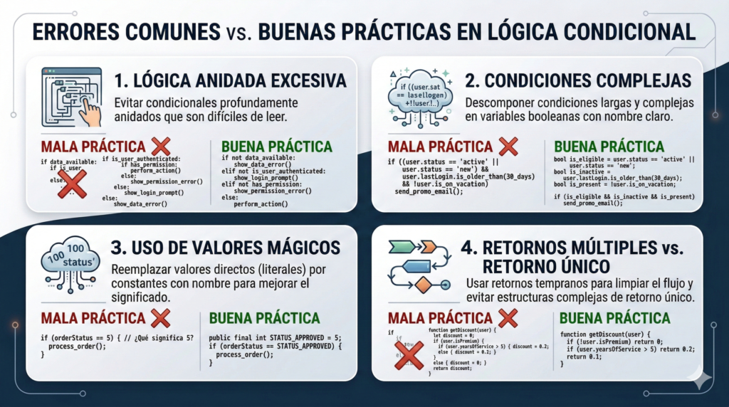 Buenas practica en la lógica condicional