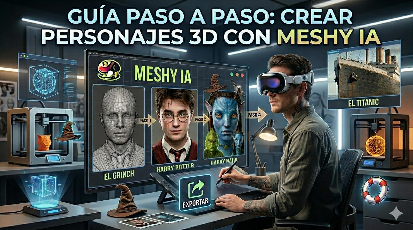 Modelado de personajes 3D con Meshy AI: Paso a paso – Portal de ...