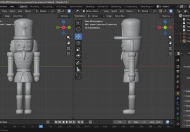 Modelando un Cascanueces en 3D en Blender 5.0.1 Paso a Paso Resultado final del Cascanueces