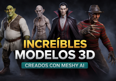 Uso de Meshy AI para modelado rápido en 3D Creaciones en Meshy