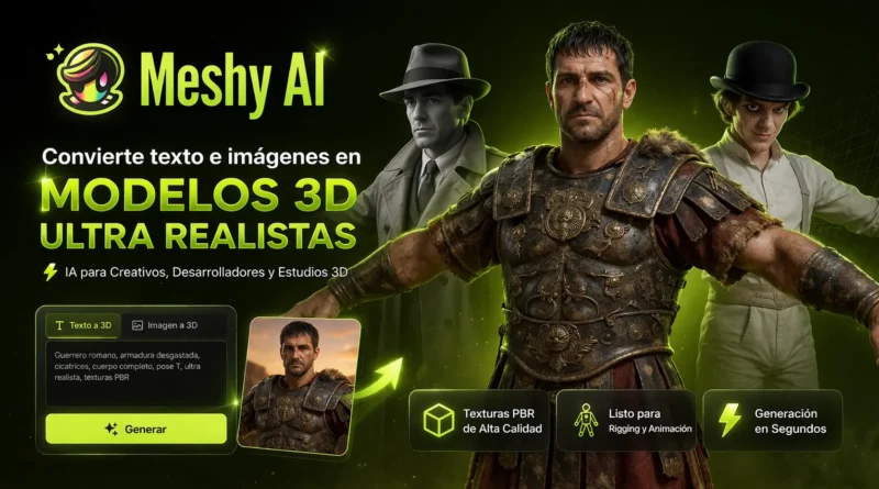 Meshy Ia, Generacion de Avatares con IA