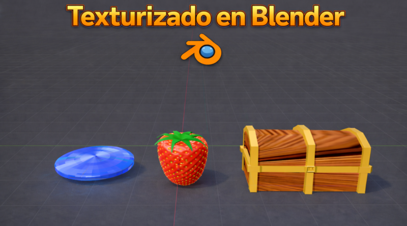 Modelado tridimensional de texturas en Blender: Frisbee, Fresa y Cofre Paso a Paso Texturizado en Blender
