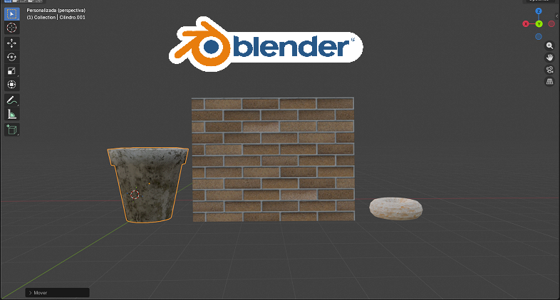 Texturizado de Modelos 3D con Blender: Muro, Dona y Maceta Texturizado de Modelos 3D con Blender: Muro, Dona y Maceta