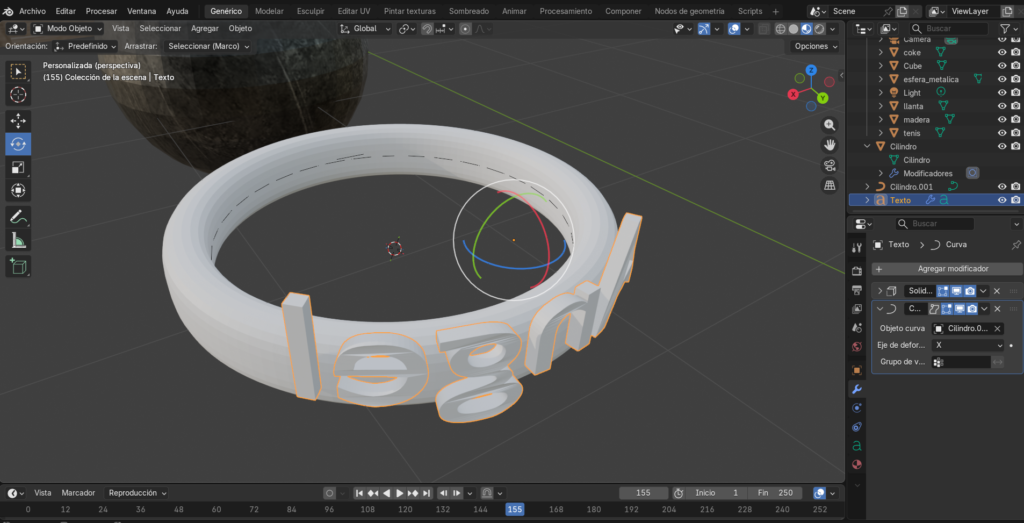 Figura 50. Curvamos el texto