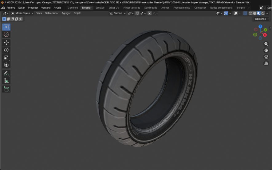 Texturizado de una Llanta