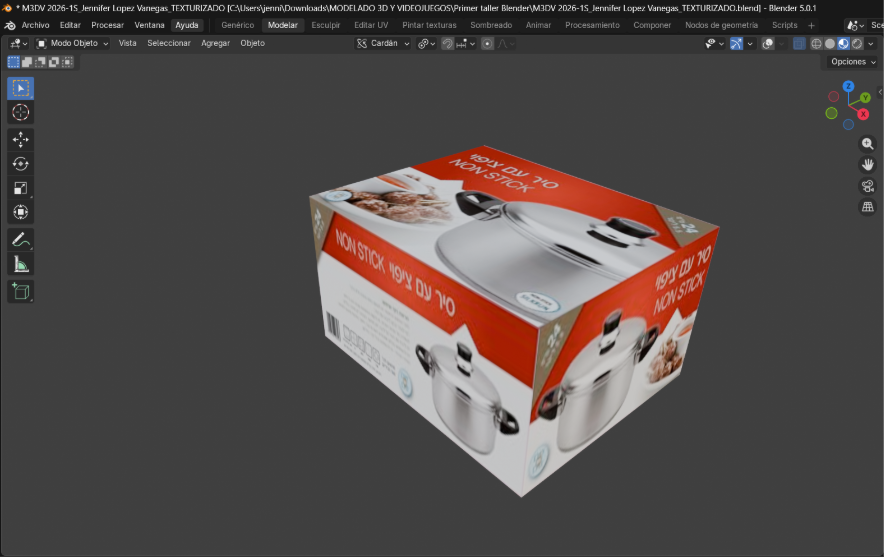 Texturizado de una Caja de Batería de Ollas