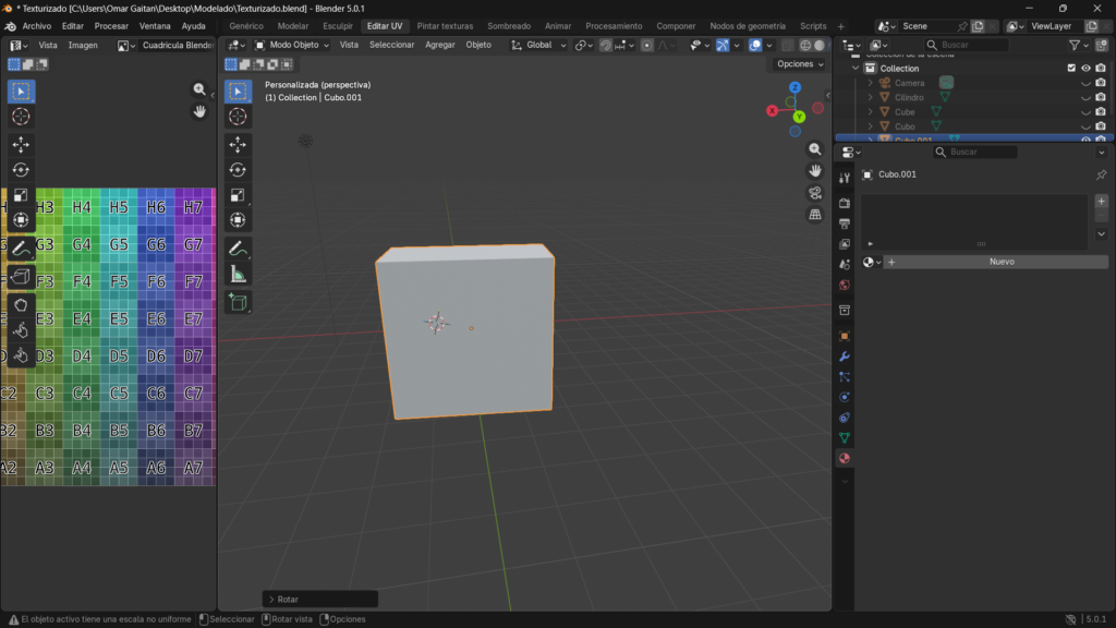 Ajustando el muro antes del texturizado