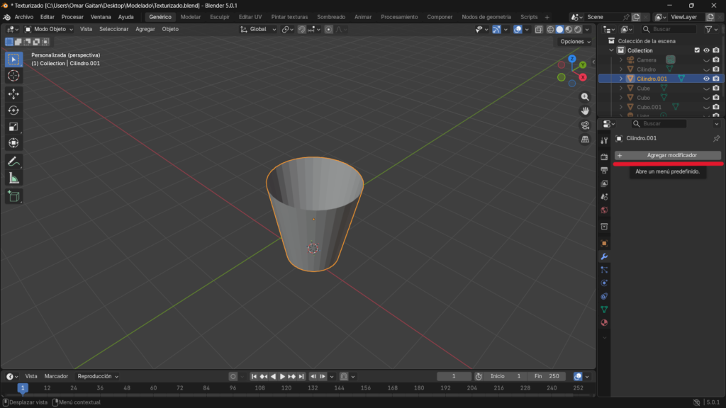 Ajustando el modelado antes del texturizado