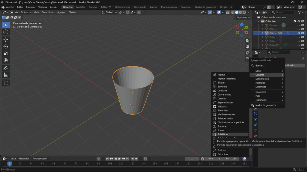 Agregando la modificación al modelo
