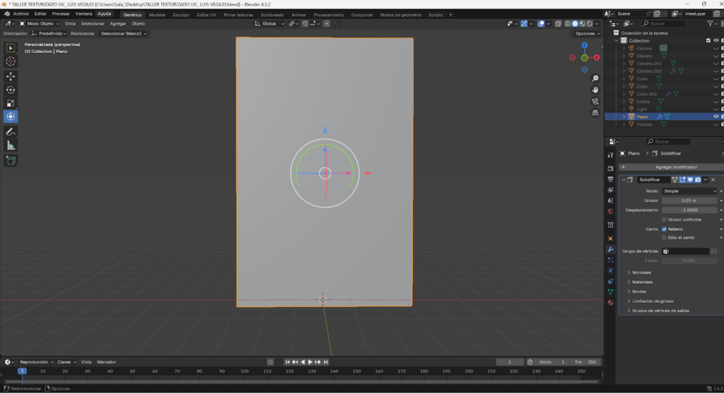 Desarrollo de un paquete de Doritos en Blender utilizando un plano base con múltiples subdivisiones, extrusión de bordes y aplicación del modificador Solidify. Se implementa dinámica de ropa con presión para simular el inflado del empaque, ajuste de gravedad y aplicación del modificador Cloth. Finalmente, se realiza el mapeado UV y adaptación manual de la textura para lograr un acabado visual realista del producto.