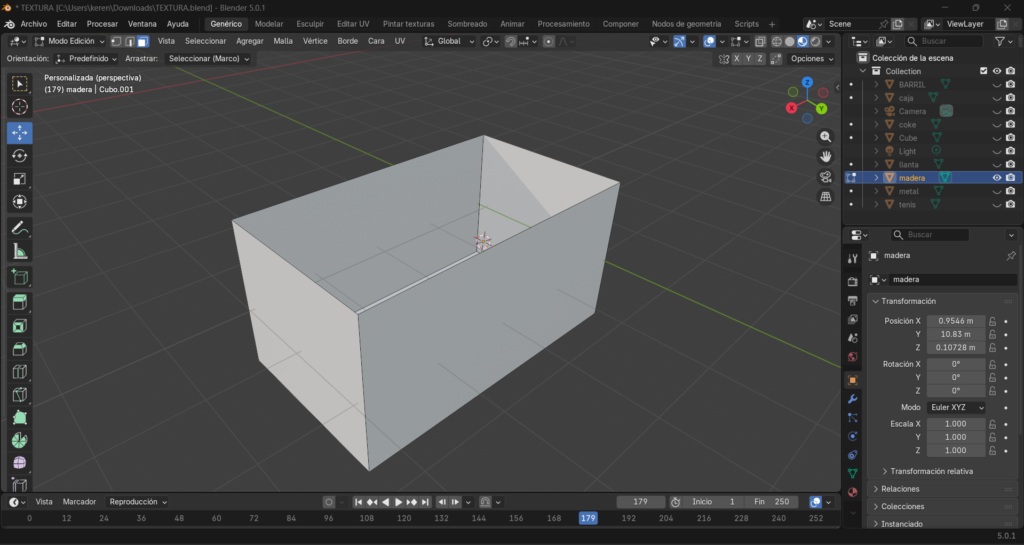 Figura 4. Caja vacia