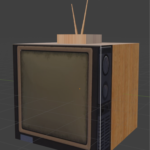 Texturizado de un Dado y una TV (Flujo UV) 