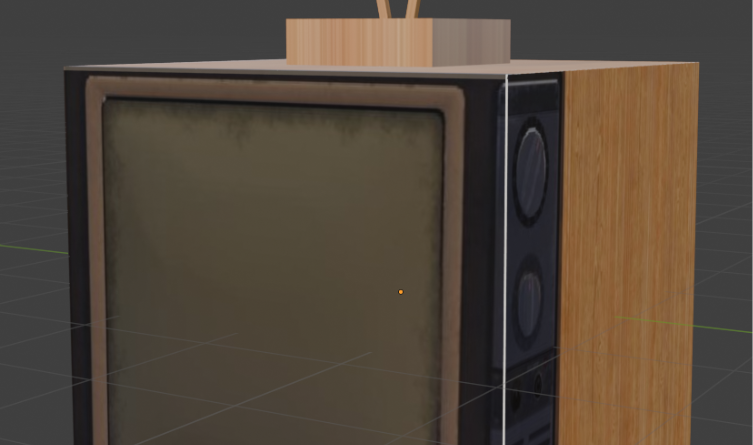 Texturizado de un Dado y una TV (Flujo UV) Texturizado de un Dado y una TV (Flujo UV)