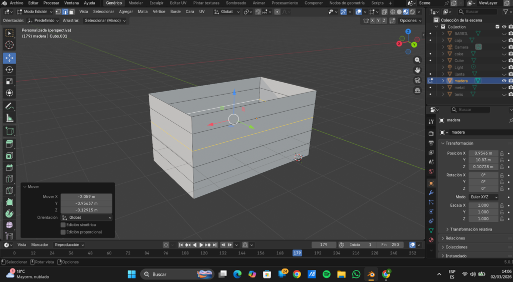 Figura 7. Ajuste de altura de los cortes