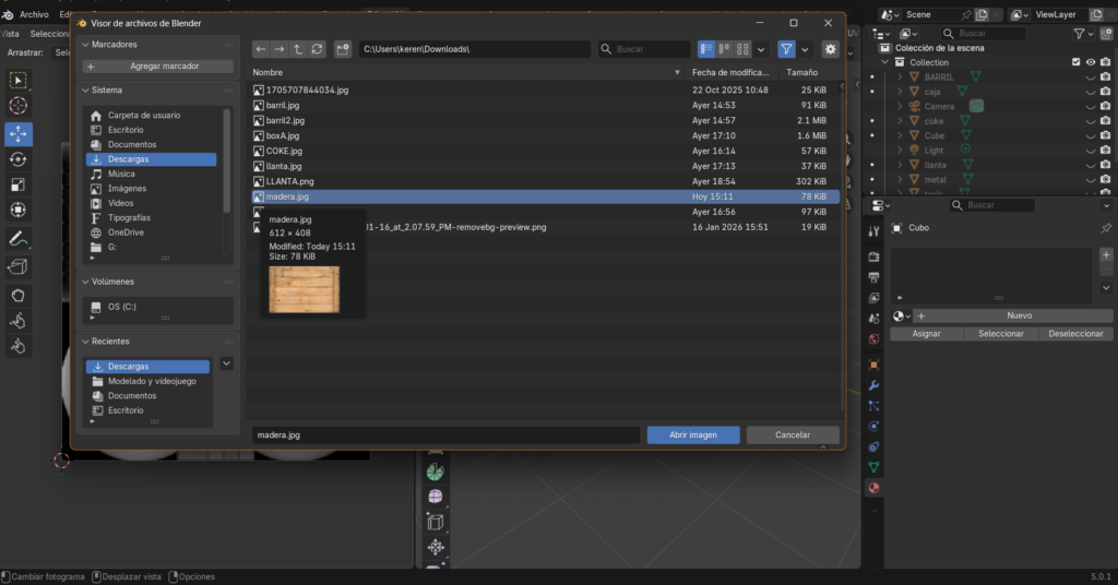 Figura 28. Agregar texturas