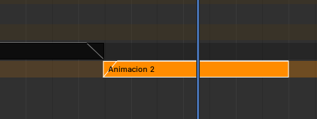 Vista de la línea de tiempo en Blender con múltiples pistas de animación sincronizadas para una secuencia cinematográfica natural