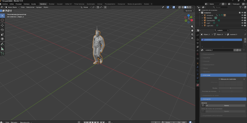 Ajuste de los parámetros Blend In y Blend Out en el editor NLA para crear transiciones fluidas y evitar cortes bruscos entre animaciones