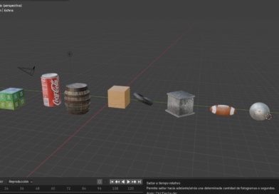 Modelado de Objetos 3D en Blender: Caja Metálica, Balón de Fútbol Americano y Bola de Disco final