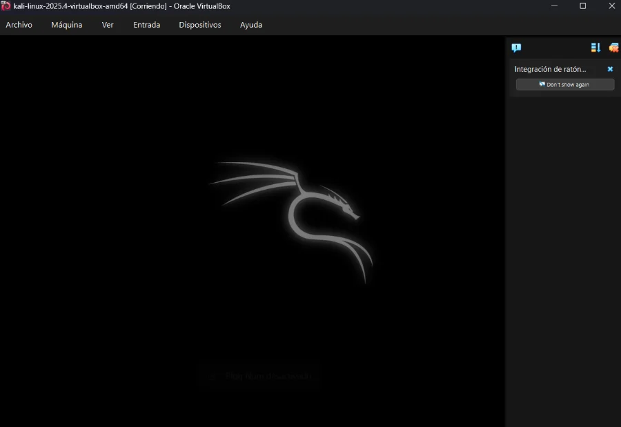 Kali Linux con VirtualBox