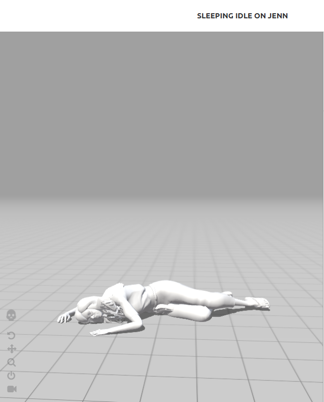 Animación: Pose de dormir