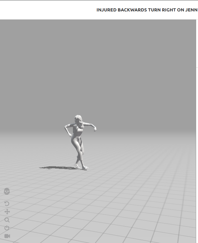 Animación: Caminar hacia atrás