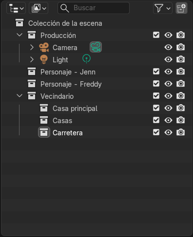 Creación de cinemática: Colecciones organizadas