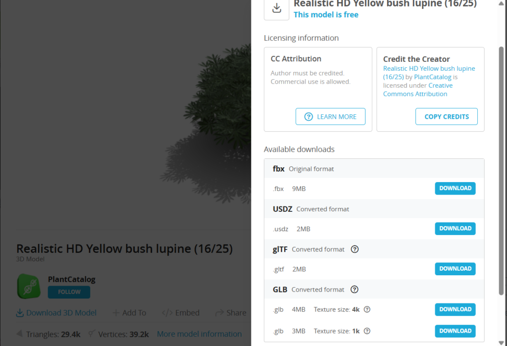 Descarga Sketchfab: Arbusto