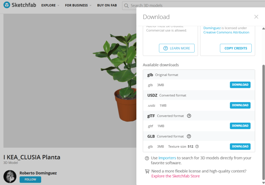 Descarga Sketchfab: Planta