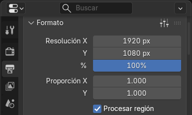Creación de cinemática: Ajustes de renderizado Formato
