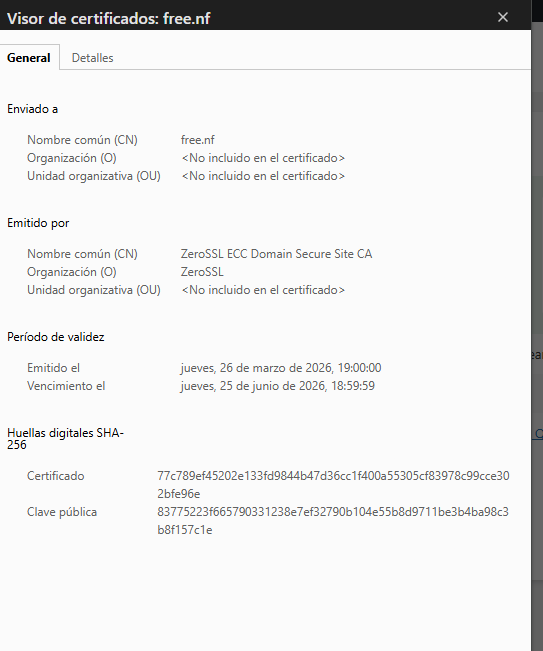 Certificado SSL