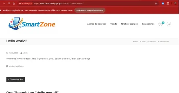 Redirección al formulario de login de WordPress