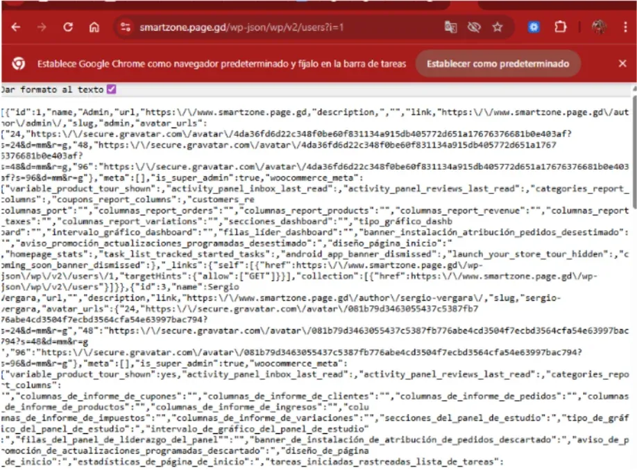 Enumeración de usuarios WordPress en pentesting web