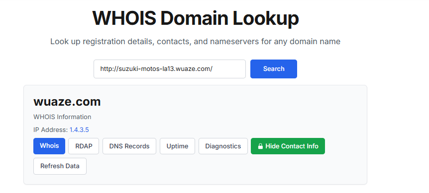 Consulta WHOIS