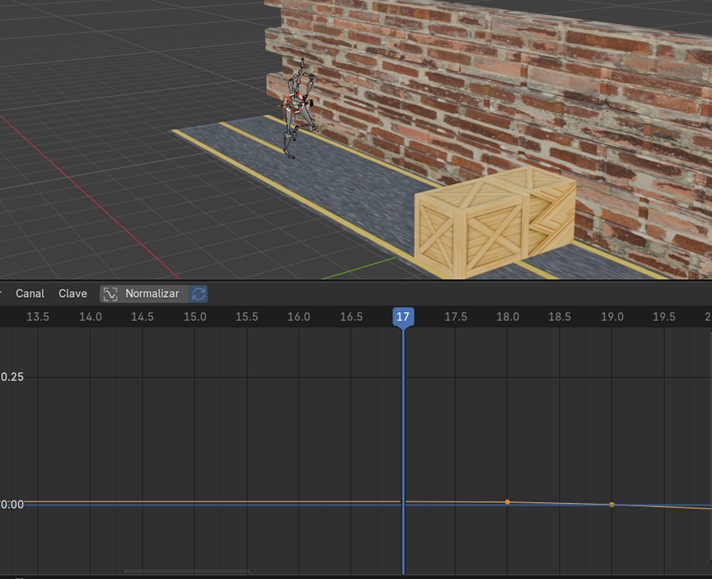 animación de personaje en Blender