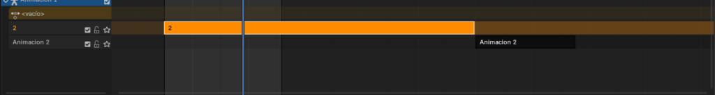 Vista de la línea de tiempo en Blender con múltiples pistas de animación sincronizadas para una secuencia cinematográfica natural