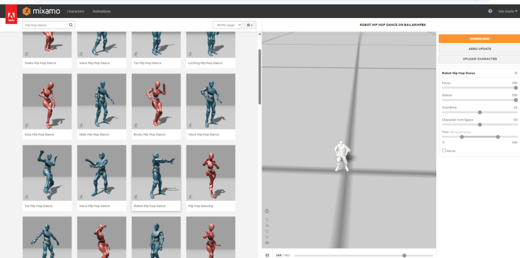 Creación de copias vinculadas (instancias) de personajes en Blender para reducir el consumo de memoria RAM y CPU en la escena